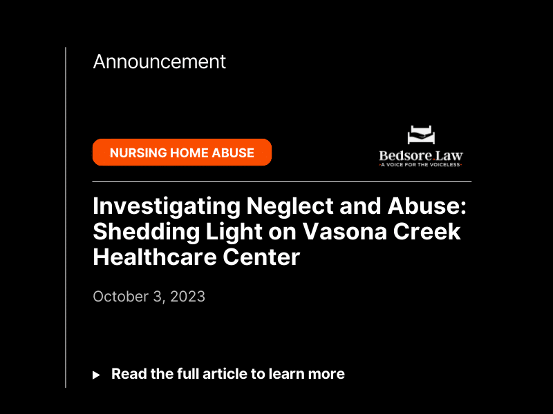 Investigating Neglect and Abuse: Shedding Light on Vasona Creek Healthcare Center